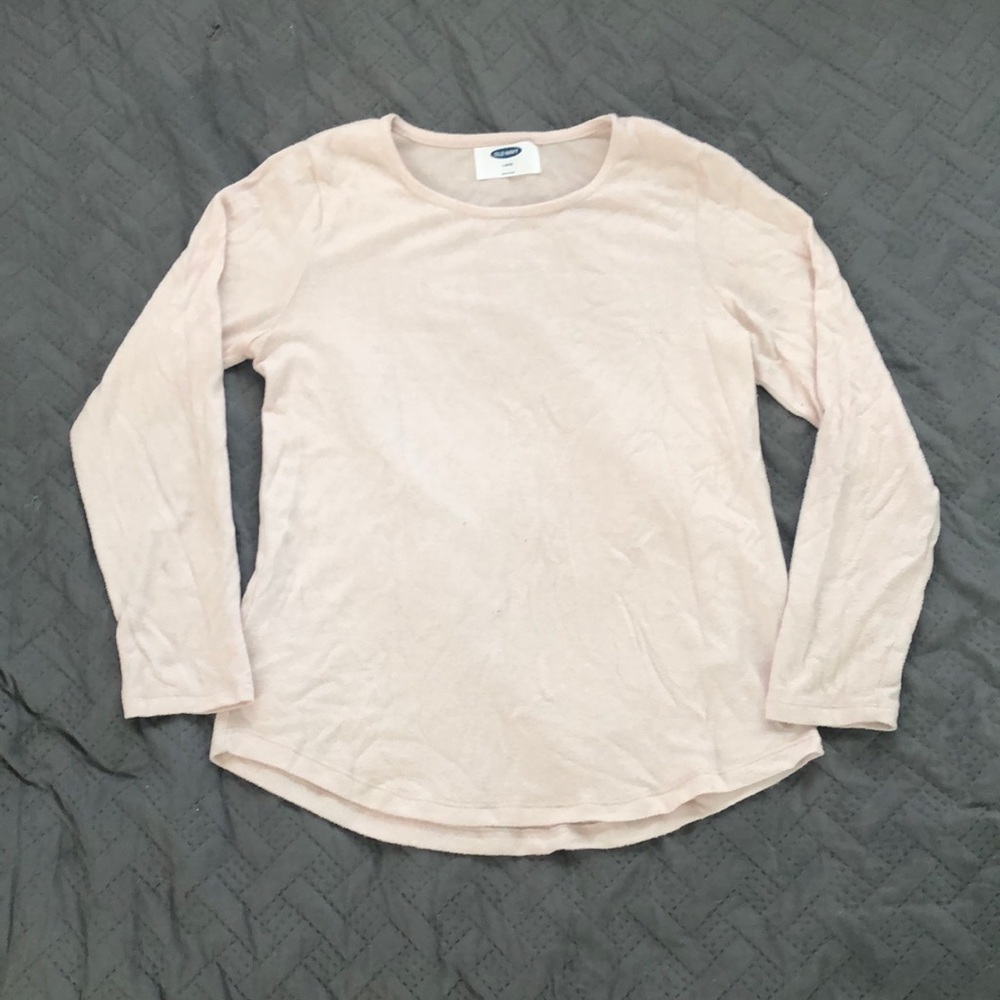 Pink Long-Sleeve Luxe Knit Shirt